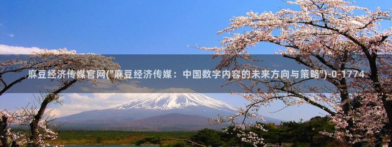 麻豆视频 官方页面：麻豆经济传媒官网(\